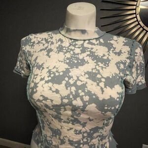 BDG Blue and White Short Sleeve Tee